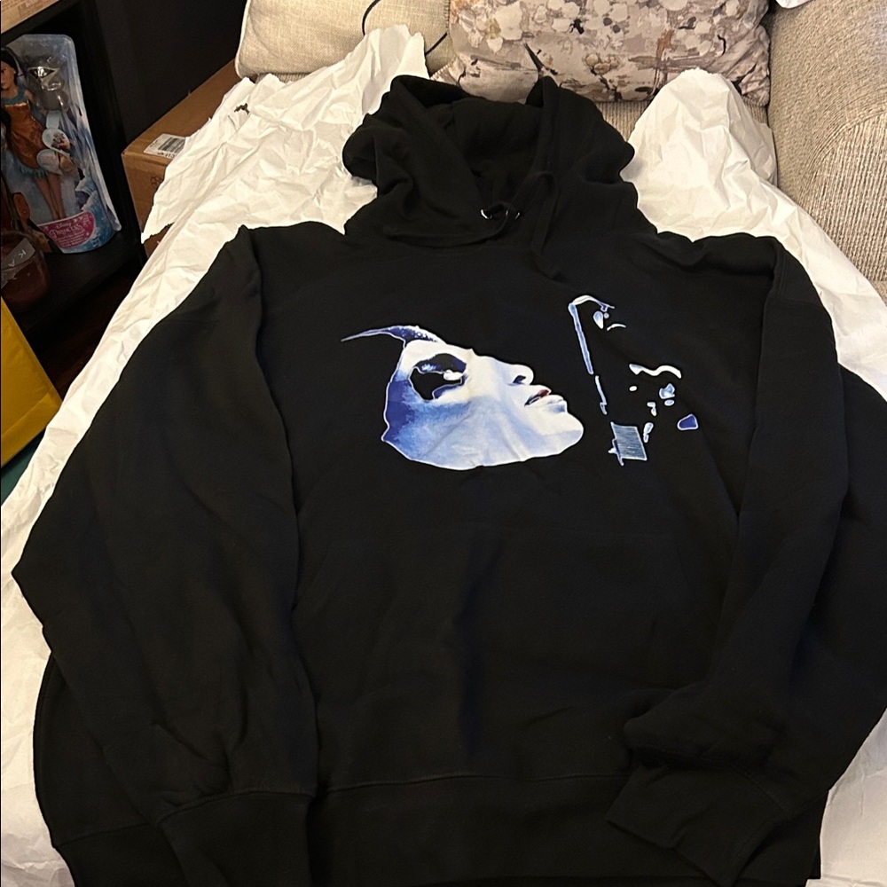 Black Graphic Hoodie